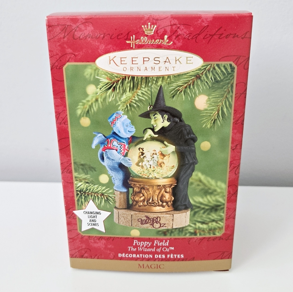 New Wizard Of Oz Poppy Field Light-up Hallmark Ornament